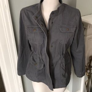 2 for $20! Loft Gray Utility Jacket SP